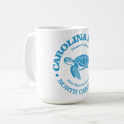 Carolina Beach (Meeresschildkröte) Kaffeetasse (Vorderseite Links)