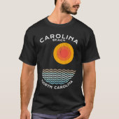 Carolina Beach NC Summertime Vacationing Squiggly T-Shirt (Vorderseite)