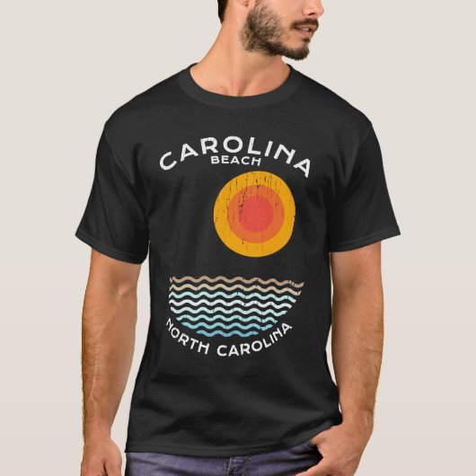 Carolina Beach NC Summertime Vacationing Squiggly T-Shirt (Vorderseite)