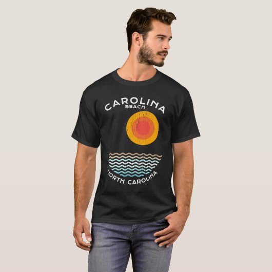 Carolina Beach NC Summertime Vacationing Squiggly  T-Shirt (Vorne ganz)