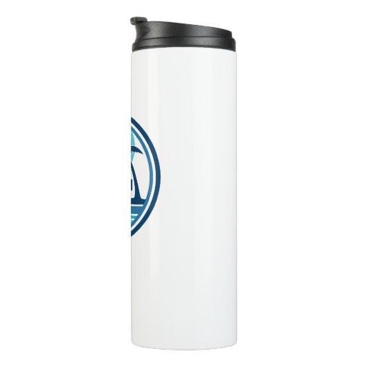 Carolina Beach North Carolina Palm Tree Birds Thermosbecher (Nach rechts gedreht)