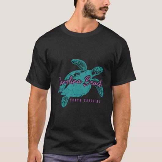 Carolina Beach North Carolina Sea Turtle T-Shirt (Vorderseite)