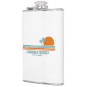 Carolina Beach North Carolina Sun Palm Trees Flachmann (Links)