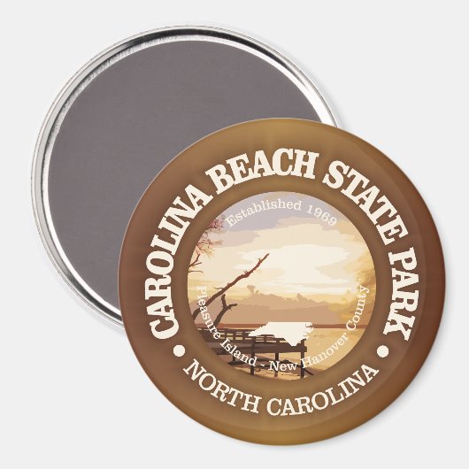 Carolina Beach SP Magnet (Vorderseite/Rückseite)
