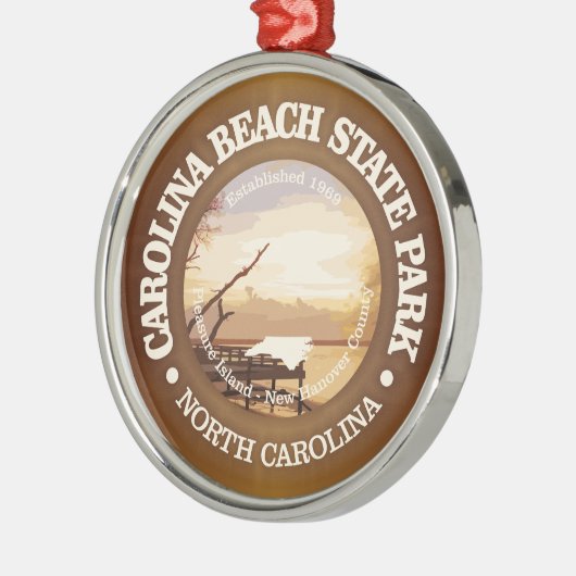 Carolina Beach SP Ornament Aus Metall (Links)