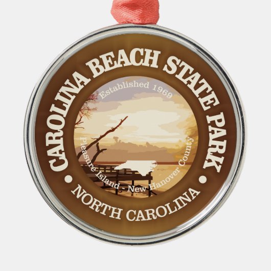 Carolina Beach SP Ornament Aus Metall (Vorne)