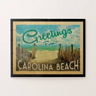Carolina Beach Vintage Reisen Puzzle