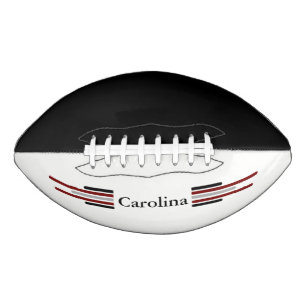 Carolina Black & Burgundy 2 Panel Design Football