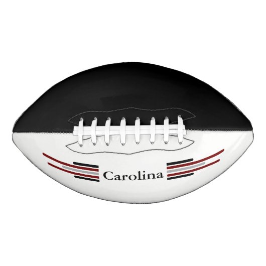 Carolina Black & Burgundy 2 Panel Design Football (Vorderseite)