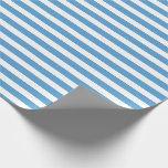 Carolina Blau Weiß, einfach, horizontal gestreift Geschenkpapier<br><div class="desc">Carolina Blau und Weiß,  einfaches,  horizontales Streifenpapier</div>