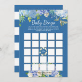 Carolina Bloom | Baby Shower Bingo Game Einladung (Vorne/Hinten)