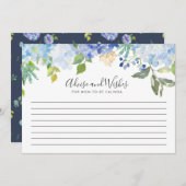 Carolina Bloom | Babydusche | Beratung und Wünsche Hinweiskarte (Vorne/Hinten)