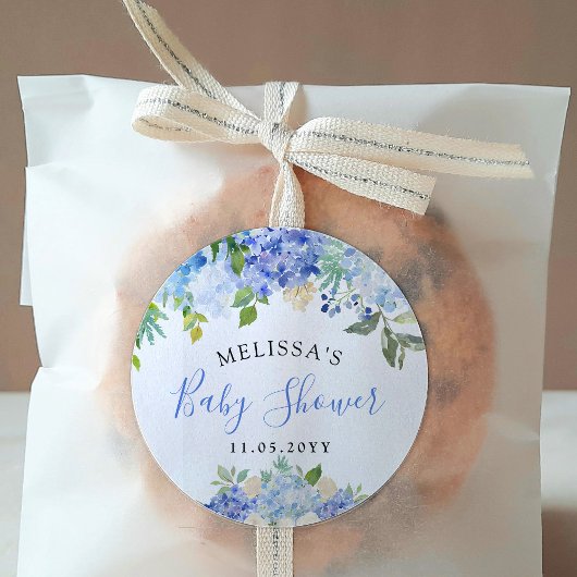 Carolina Bloom Bouquet | Babydusche Runder Aufkleber