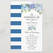 Carolina Bloom Bouquet | Florales Hochzeitsprogram Programm (Vorne/Hinten)