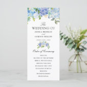 Carolina Bloom Bouquet | Florales Hochzeitsprogram Programm (Stehend Vorderseite)