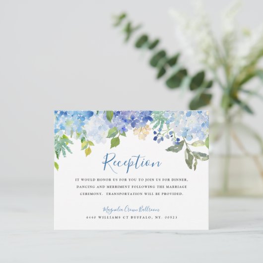 Carolina Bloom | Einladung des Empfangs (Stehend Vorderseite)