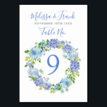 Carolina Bloom | Wild Floral Wreath Tischnummer<br><div class="desc">Ein hübscher Blumenkranz zum Thema Hochzeitskarten für Ihre Hochzeitsfeier.</div>