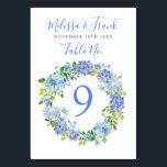 Carolina Bloom | Wild Floral Wreath Tischnummer<br><div class="desc">Ein hübscher Blumenkranz zum Thema Hochzeitskarten für Ihre Hochzeitsfeier.</div>