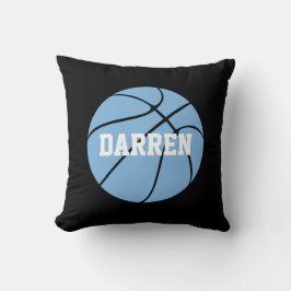 Carolina Blue Basketball Individuelle Name Throw K Kissen