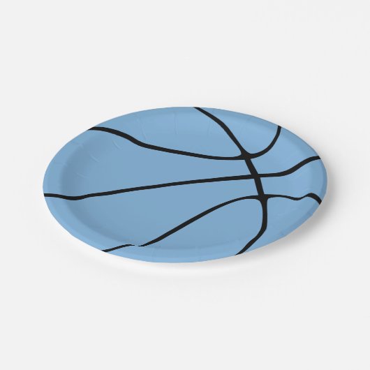 Carolina Blue Basketball Paper Teller (Schrägansicht)