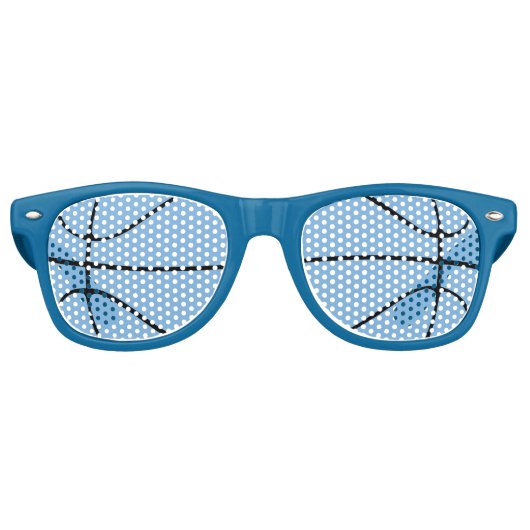 Carolina Blue Basketball Party Sonnenbrille (Vorderseite)