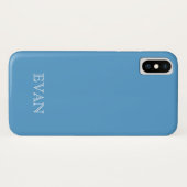 CAROLINA BLUE Solid Background iPhone X Fall Case-Mate iPhone Hülle (Rückseite (Horizontal))