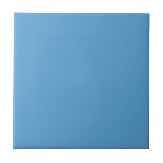 Carolina Blue Solid Color | Classic | elegant Fliese (Vorderseite)