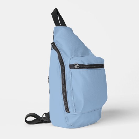 Carolina Blue Solid Color Crossbody Bag (Linke Seite)
