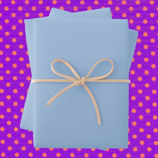 Carolina Blue Solid Color Geschenkpapier Set