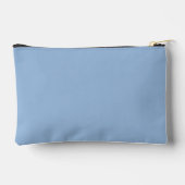 Carolina Blue Solid Color Zubehörtasche (Rückseite)