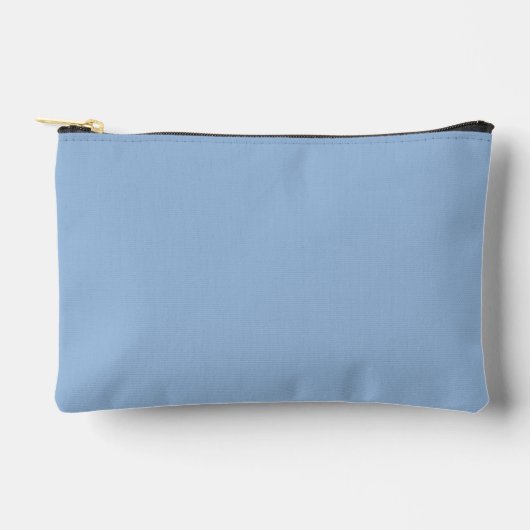 Carolina Blue Solid Color Zubehörtasche (Vorderseite)