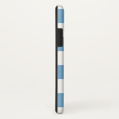 Carolina Blue Stripe Personalisiert Case-Mate iPhone Hülle (Hinten/Rechts)