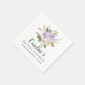 Carolina Brautparty Napkins - Aquarellblume Serviette (Ecke)