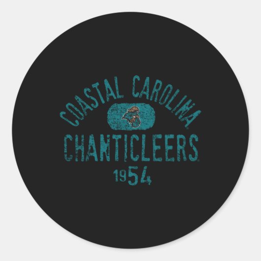 Carolina Chanticleers Coastal 1954 Runder Aufkleber (Vorderseite)