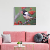 Carolina Chickadee Leinwanddruck (Insitu (Wohnzimmer))
