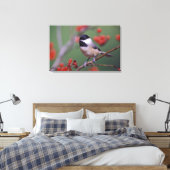 Carolina Chickadee Leinwanddruck (Insitu (Schlafzimmer))