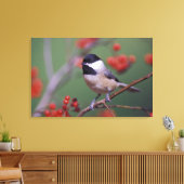 Carolina Chickadee Leinwanddruck (Insitu (Wohnzimmer))