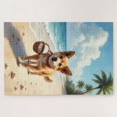 Carolina Dog Beach Shell Scene Puzzle (Horizontal)
