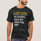 Carolina Dog Hund Funny Fact Karo T-Shirt (Vorderseite)