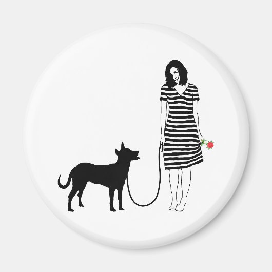 Carolina Dog Magnet (Vorne)