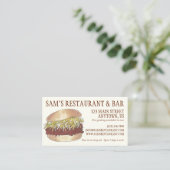 Carolina GRILLEN Pulled Pork Barbecue Sandwich Koc Visitenkarte (Stehend Vorderseite)