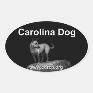 Carolina-Hundeaufkleber Ovaler Aufkleber
