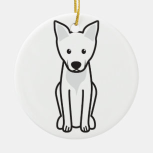 Carolina-HundeCartoon Keramik Ornament