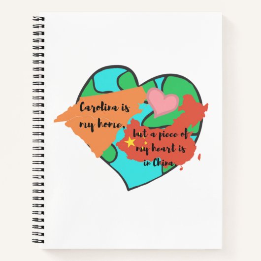 Carolina ist meine Zuhause.... Notizbuch (Vorderseite)