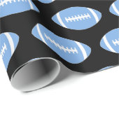 Carolina Light Football Team oder Player Sports Gi Geschenkpapier (Rolleneckpunkt)