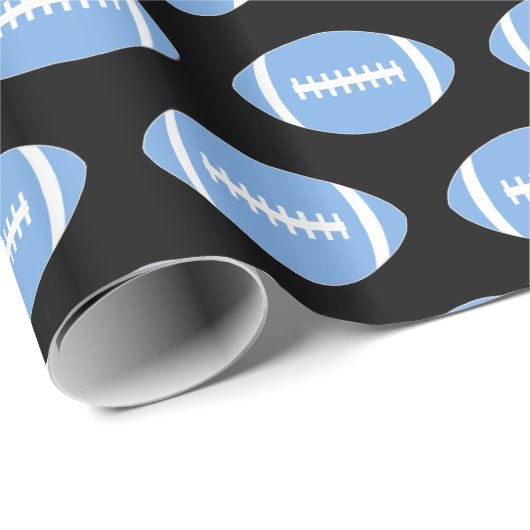 Carolina Light Football Team oder Player Sports Gi Geschenkpapier (Rolleneckpunkt)