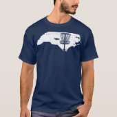 Carolina North Disk Golf Frisbees Diskette Golfing T-Shirt (Vorderseite)