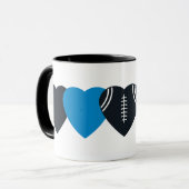 Carolina Panthers Football Herzdesign Tasse (Vorderseite Links)