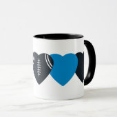 Carolina Panthers Football Herzdesign Tasse (VorderseiteRechts)