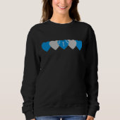 Carolina Panthers Heart Football Dark Sweatshirt (Vorderseite)